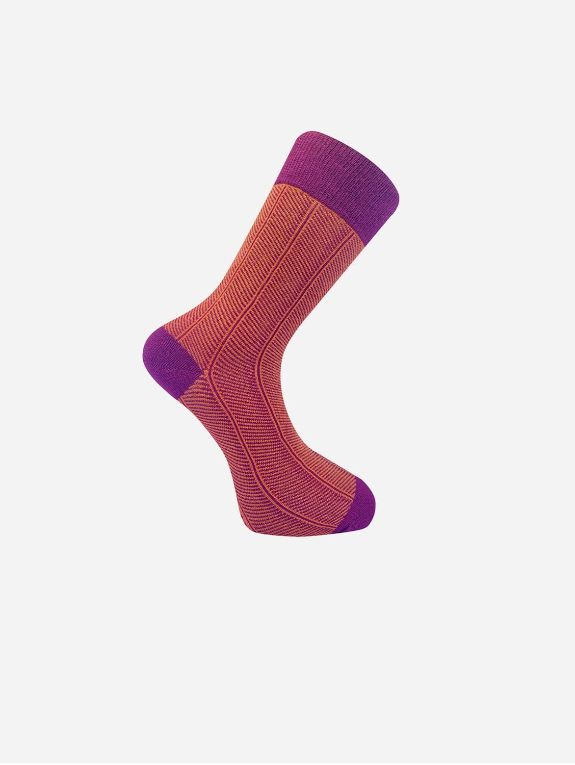 Organic Cotton Herringbone Unisex Socks in Auburn - Soft & Breathable for Everyday Wear, Workouts, and Casual Outfits