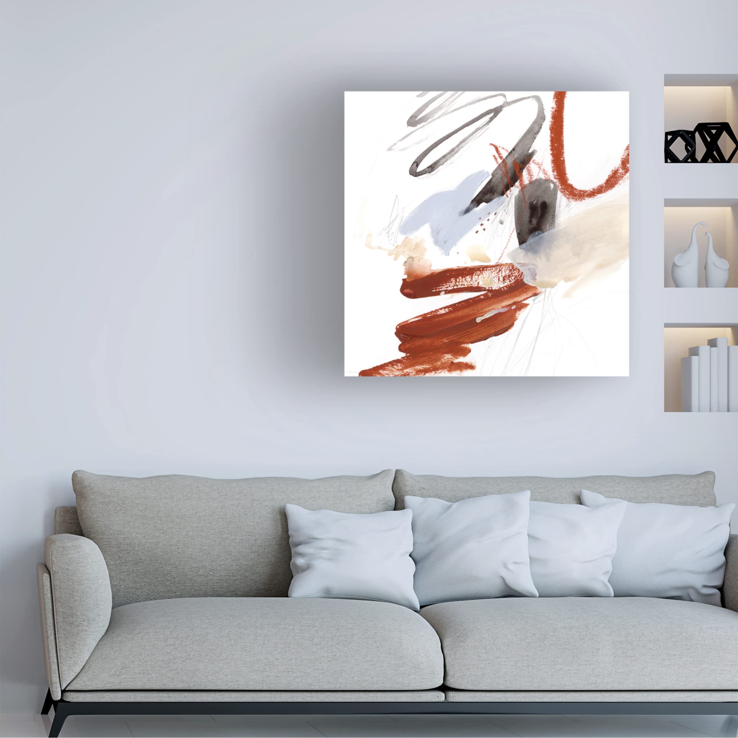 Victoria Borges 'Iron and Down IV' Canvas Wall Art Print - Modern Abstract Home Decor for Living Room, Bedroom & Office | Trademark Fine Art Collection