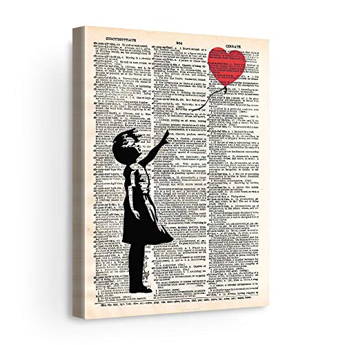 Banksy Girl With Balloon Dictionary Page