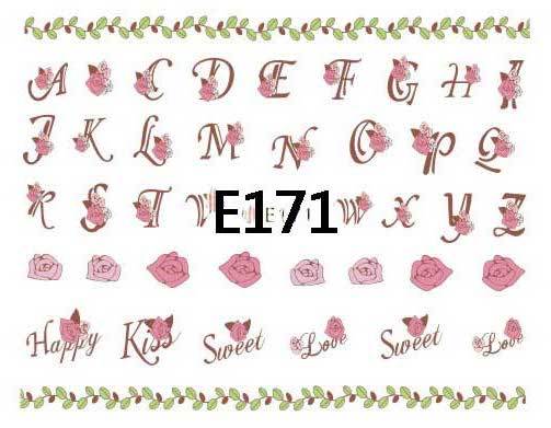 Nail Art Stickers E Collection - Premium DIY Nail Decals for Women | Perfect for Parties, Weddings & Everyday Fashion