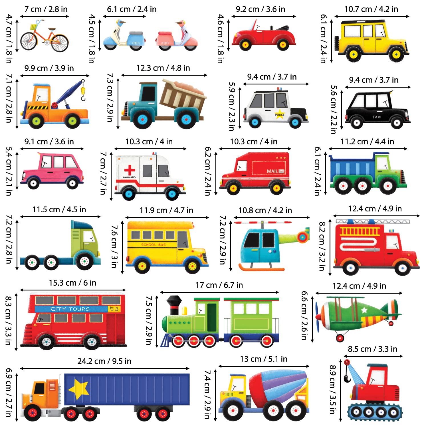 DECOWALL DS-8004 Kids Wall Stickers - Peel & Stick Removable Wall Decals for Nursery, Bedroom, Living Room Décor (Small) - Perfect for Baby Rooms, Playrooms & Home Decor