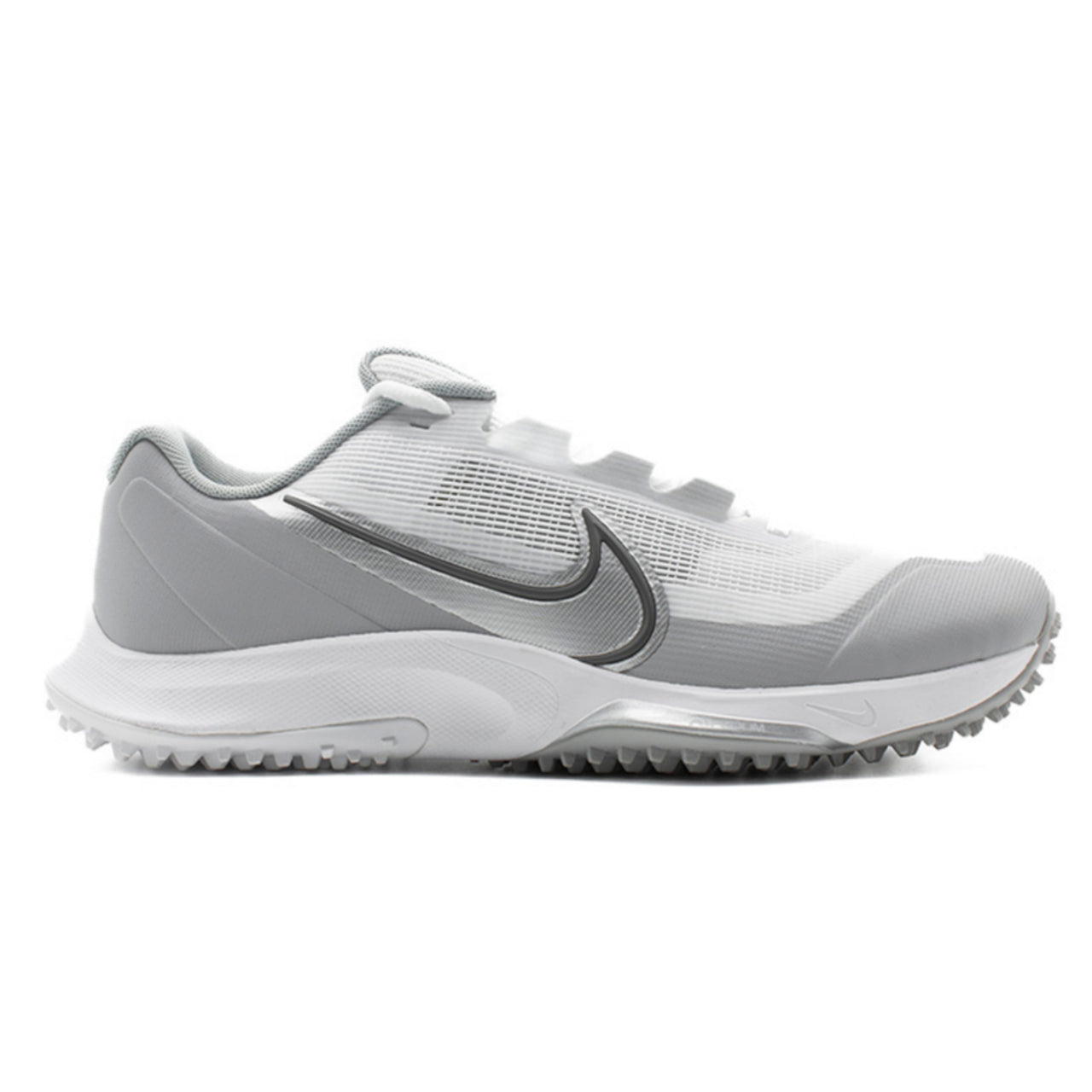 Nike React Vapor Drive 2 Cricket Shoes - Silver/White Rubber Spikes for Enhanced Grip & Performance | Perfect for Professional Cricket Matches & Training Sessions