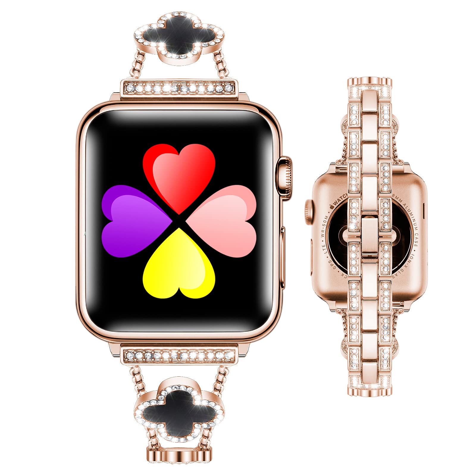 Compatible Apple Watch Bands for 38mm 40mm 42mm 44mm - Women's Fashion Wristbands for iWatch Series 6/5/4/3/2/1/SE - Perfect Gift for Her - Ideal for Workouts, Daily Wear & Special Occasions