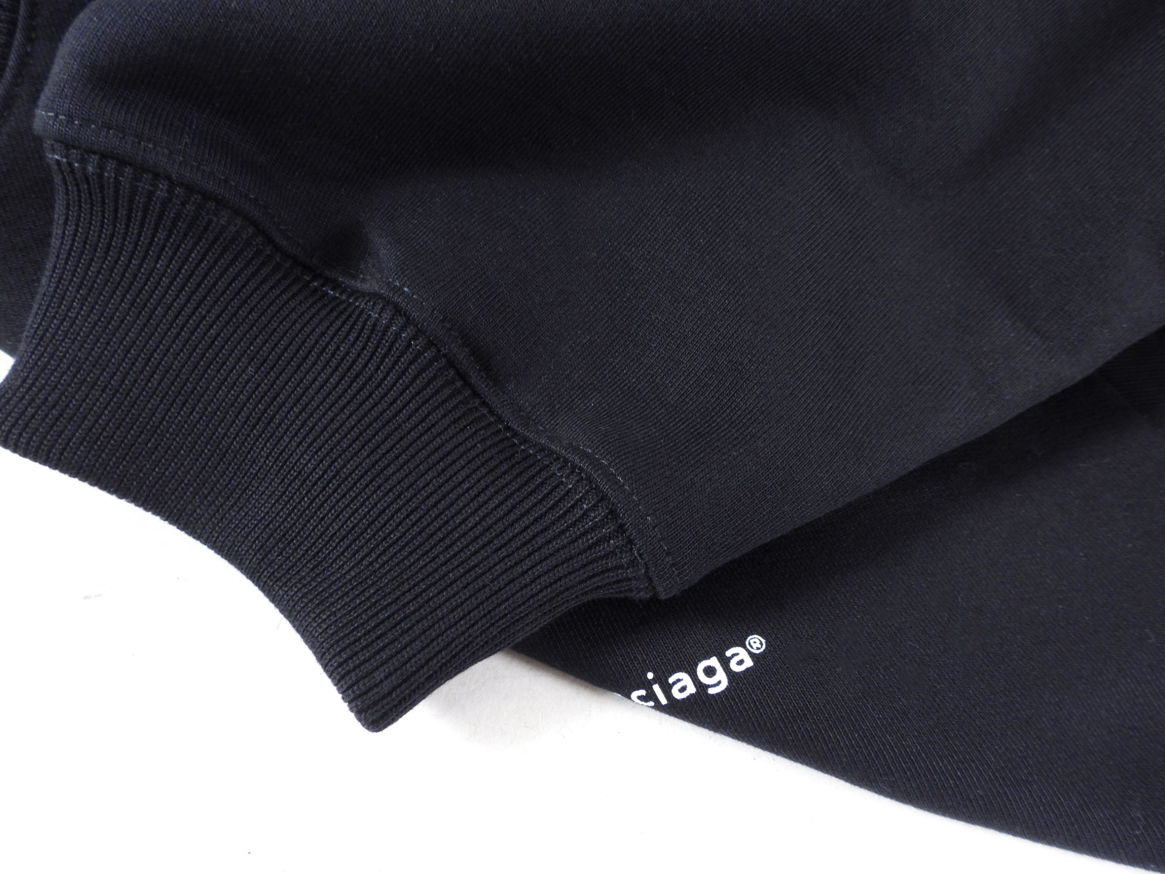 Balenciaga Black Logo Detail Sweatshirt for Men & Women | Premium Cotton Hoodie | Streetwear Fashion | Perfect for Casual Outfits & Urban Style