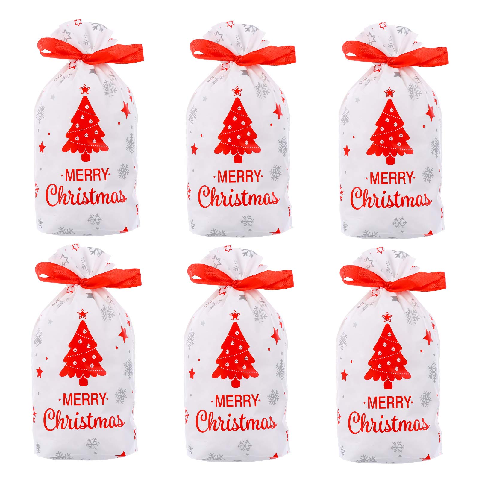50pcs Christmas Themed Candy Storage Boxes & Cartoon Drawstring Gift Bags for Kids - Holiday Party Favors, Classroom Treats & Stocking Stuffers