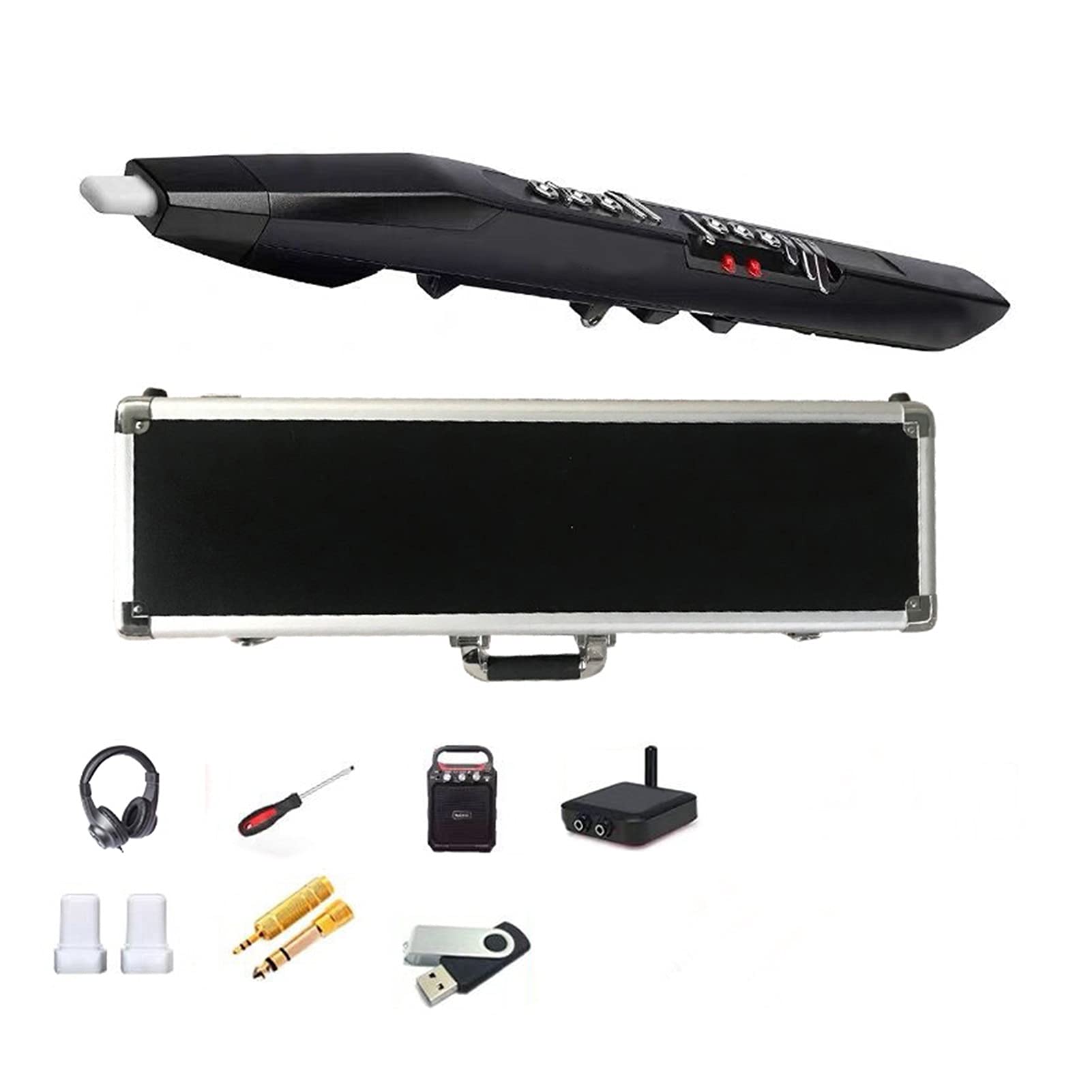 Electric Saxophone for Beginners - Complete Starter Kit with Wind Instrument, Reeds & Case (Color: 2) | Perfect for Music Lessons, Jazz Practice & Live Performances