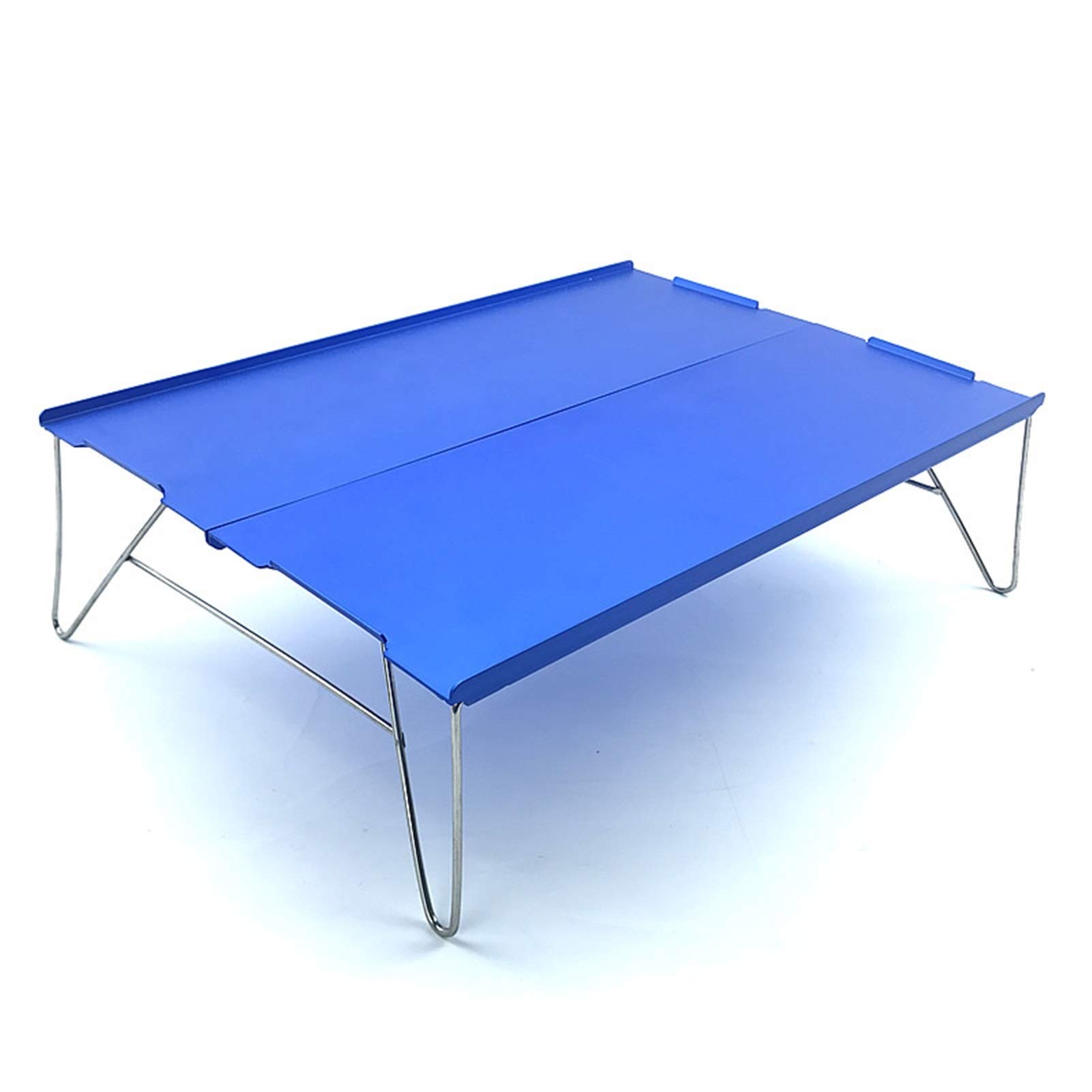 Ultralight Compact Folding Aluminum Alloy Picnic Table - Portable Beach Camping Table with Carry Bag | Perfect for Outdoor Adventures, Backpacking & Tailgating