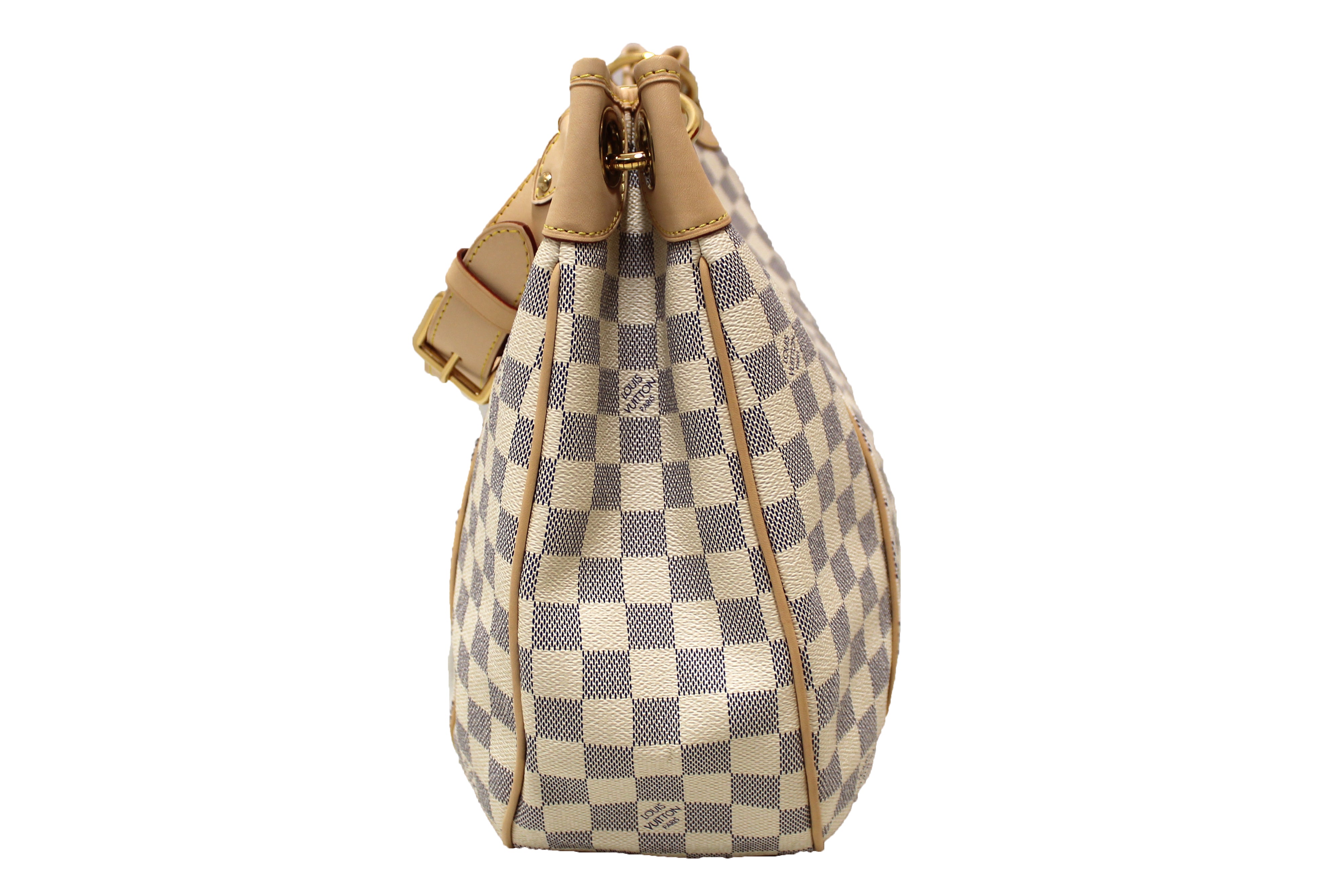 Authentic Louis Vuitton Damier Azur Galliera PM Hobo Shoulder Bag - Luxury Designer Handbag for Women, Perfect for Work, Travel & Everyday Use