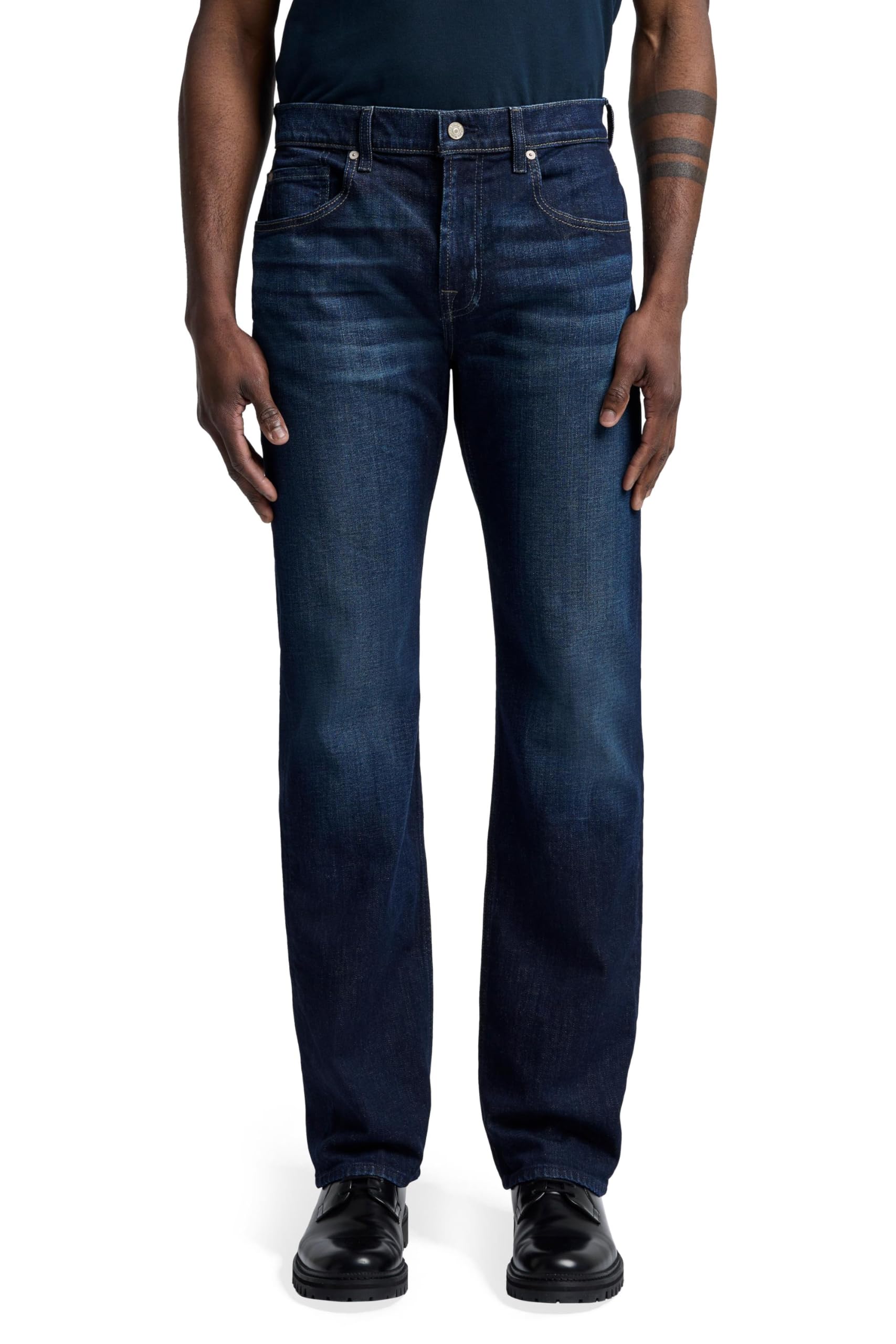 7 For All Mankind Men's Austyn Relaxed Fit Straight Leg Jeans - Comfortable Denim Pants for Casual Wear & Everyday Style