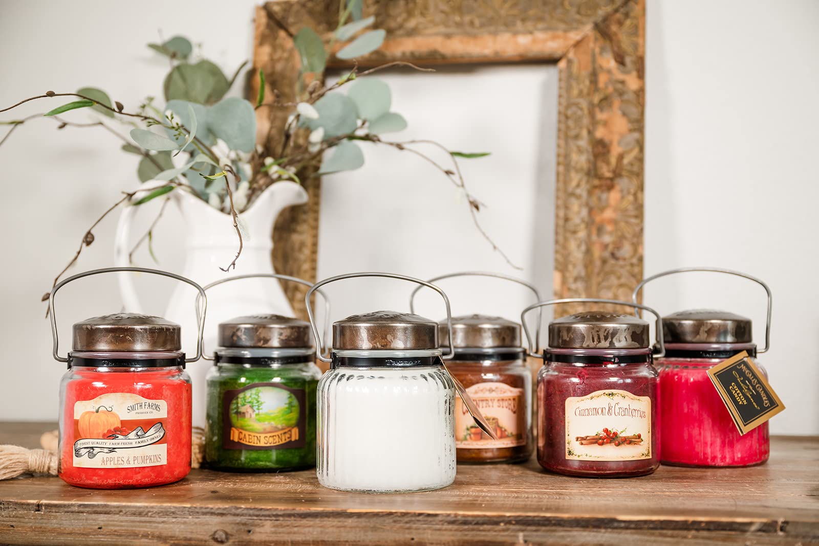 McCall's Fresh Apple Scented Candle - 18 oz Soy Wax Jar for Home, Office & Relaxation | Long-Lasting Fragrance for Aromatherapy & Cozy Ambiance