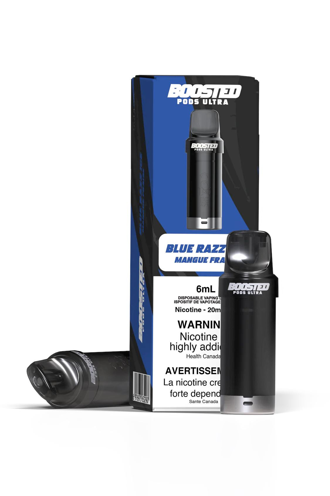 Blue Razz Ice Boosted Pod Ultra - Premium Vape Pod for Smooth Flavor & Strong Hits | Perfect for On-the-Go Vaping & Discreet Use