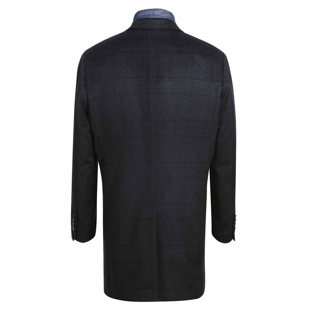 Alessandro Vitello Blue Long Coat for Men - Premium Wool Blend Winter Overcoat | Formal & Casual Wear for Office, Parties & Outdoor Events