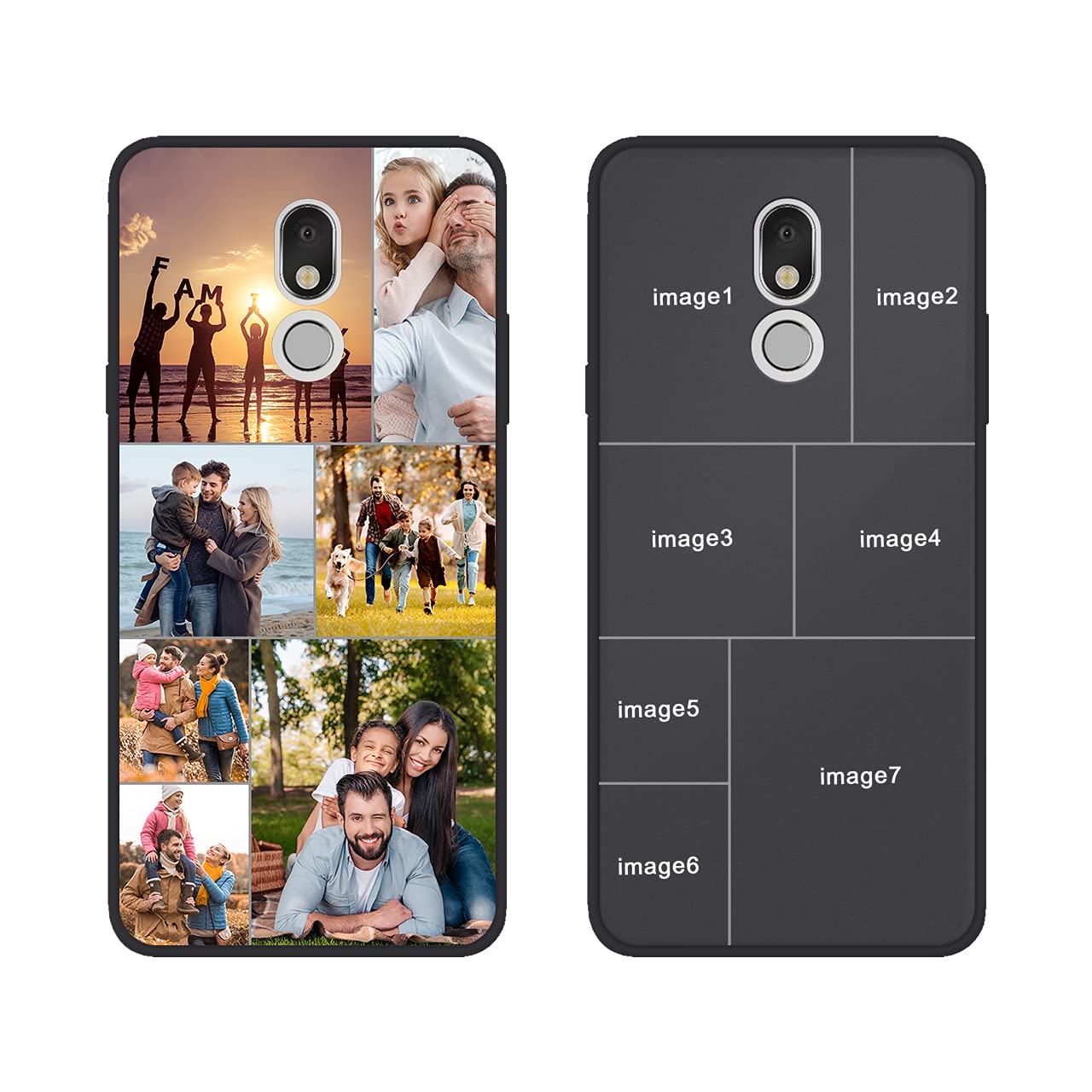 Custom LG Stylo 5 Phone Case - Personalized Multi-Photo Collage Design - Matte Black Hard Cover for Birthday, Christmas & Valentine's Gifts - Perfect for Her & Him - Ideal for Everyday Protection & Special Occasions