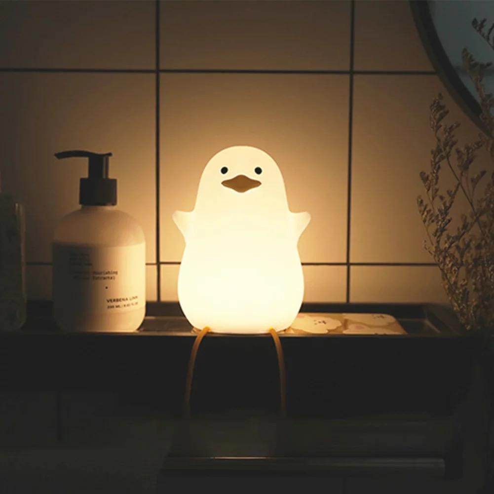 Ducky LED Night Light for Kids - Cute Duck Shape Nursery Lamp, Bedroom Decor, Sleep Aid for Babies & Toddlers - Perfect for Bedtime, Nighttime Feeding, and Soothing Fears