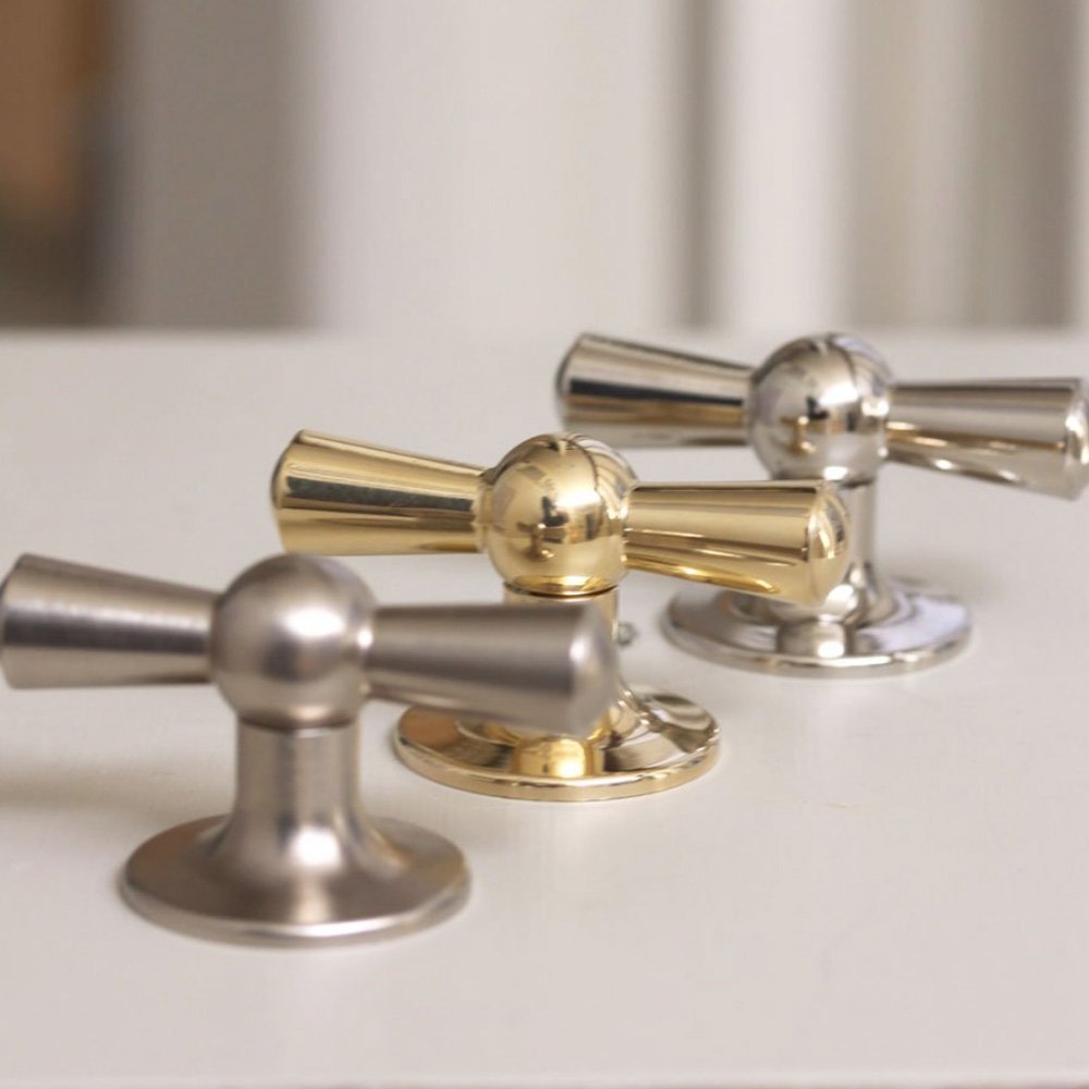Polished Nickel Crossed Cabinet Knob - Elegant Hardware for Kitchen & Bathroom Cabinets - Perfect for Modern Home Decor and DIY Upgrades