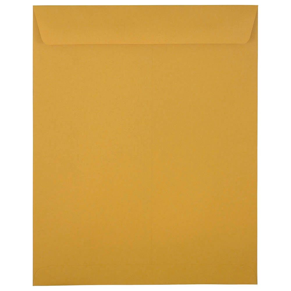 JAM PAPER 11.5x14.5 Open End Catalog Envelopes - Kraft Manila (250/Box) for Bulk Mailing & Office Use