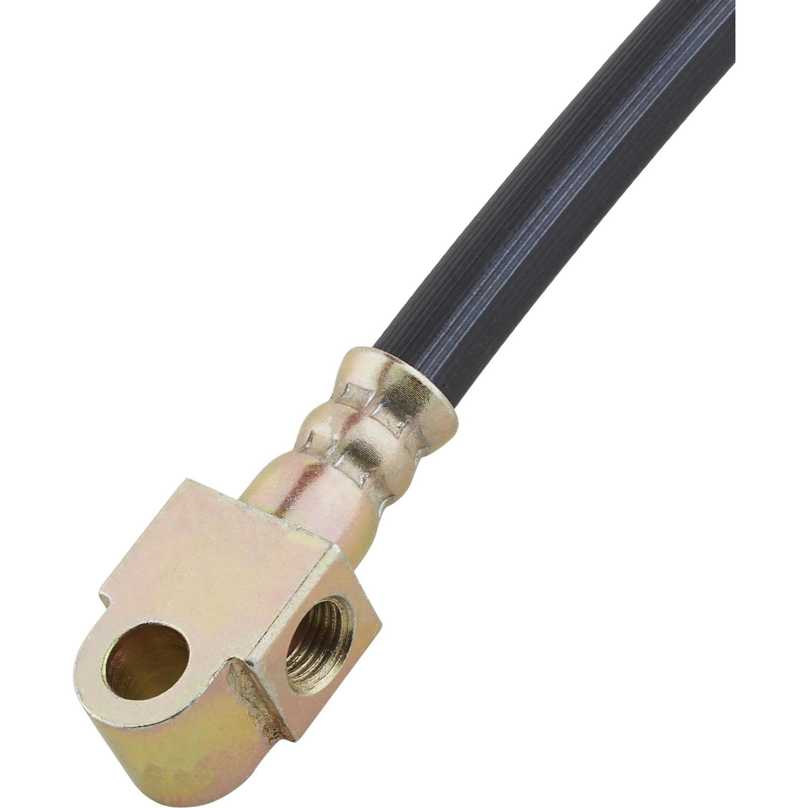 The Right Stuff Detailing FH06 GM Rear Flex Hose with Block - Replacement Brake Line for GM Trucks & SUVs - Perfect for Off-Roading & Towing Applications