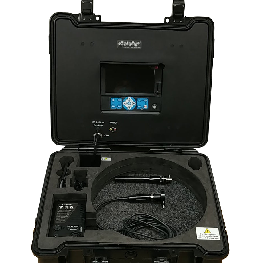 Portable Video Borescope Inspection System - HD Endoscope Camera for Pipe, Engine & HVAC Maintenance | Industrial & Home Use