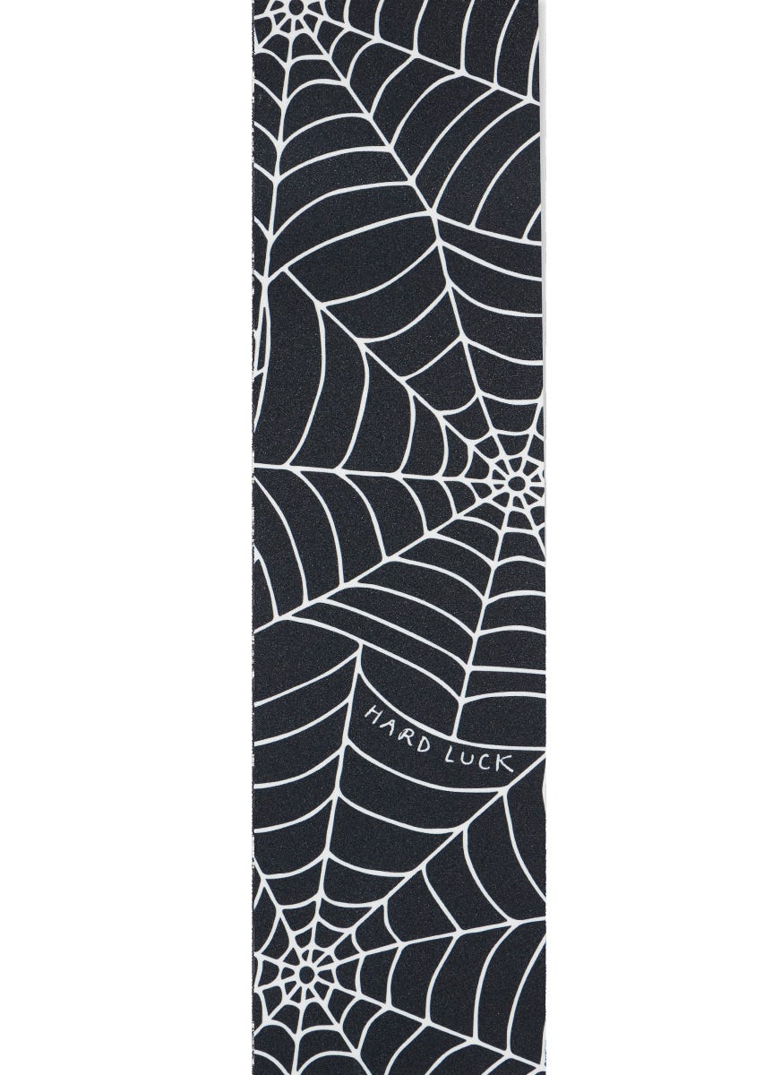 Hard Luck Spider Web Grip Tape - Premium Skateboard Grip Tape with Unique Web Design - Perfect for Skateboards, Longboards & Scooters