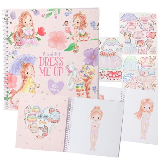 Princess Mimi Sticker Book - Dress Up Stickers for Kids | Creative Play, Scrapbooking & Party Favors