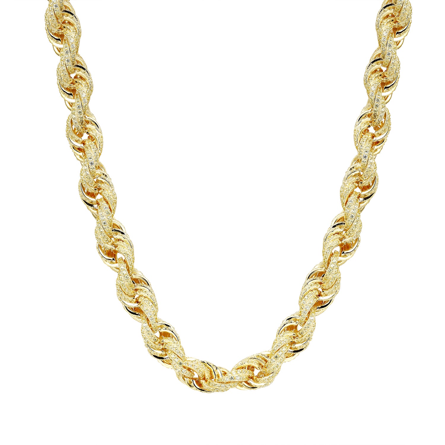 14k Gold Plated Sterling Silver Rope Chain Necklace for Women - Elegant Layering Piece for Everyday Wear & Special Occasions