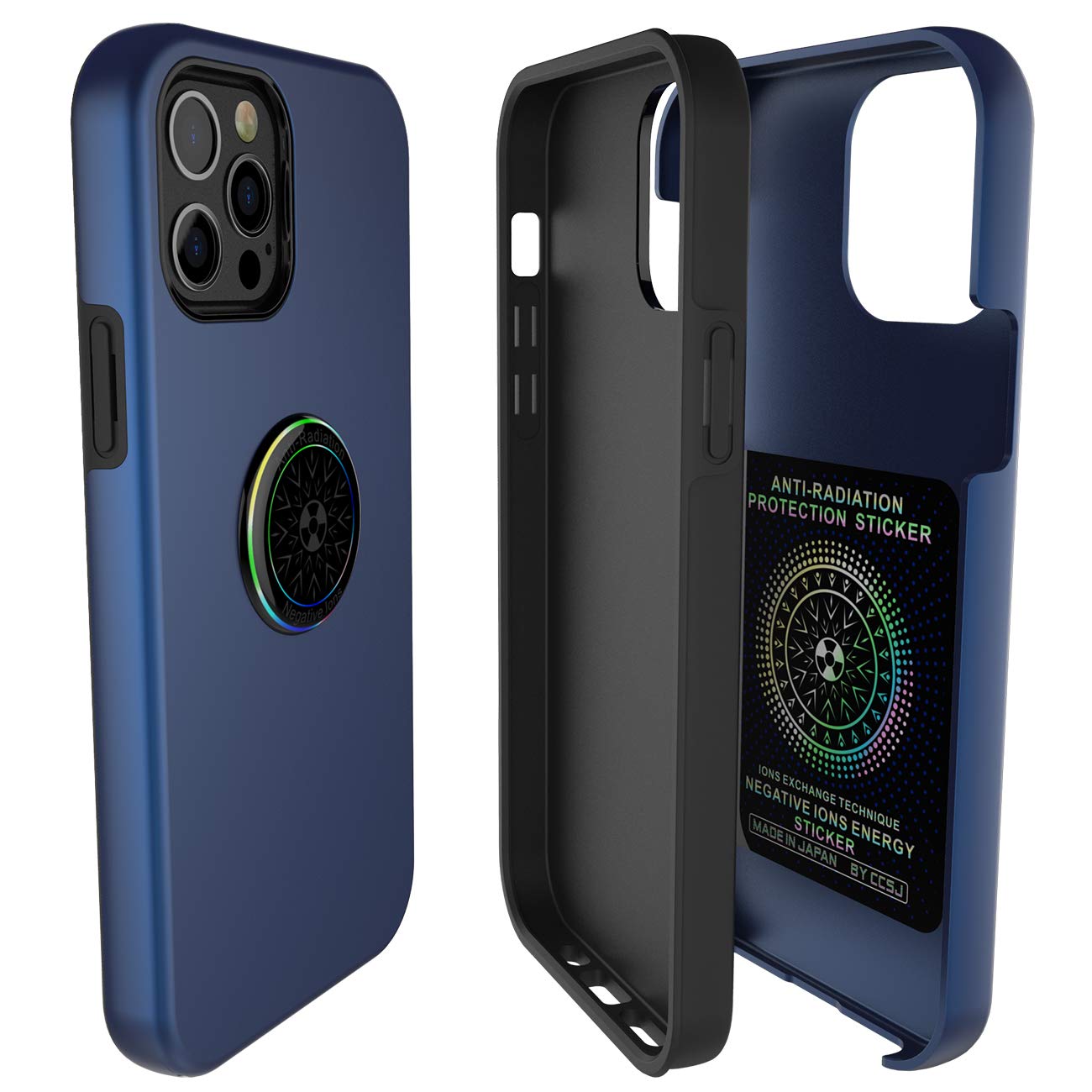 Premium Shockproof Case for iPhone 12 & iPhone 12 Pro - Slim Protective Cover with Raised Bezels (Blue) | Perfect for Everyday Use, Outdoor Activities & Travel Protection