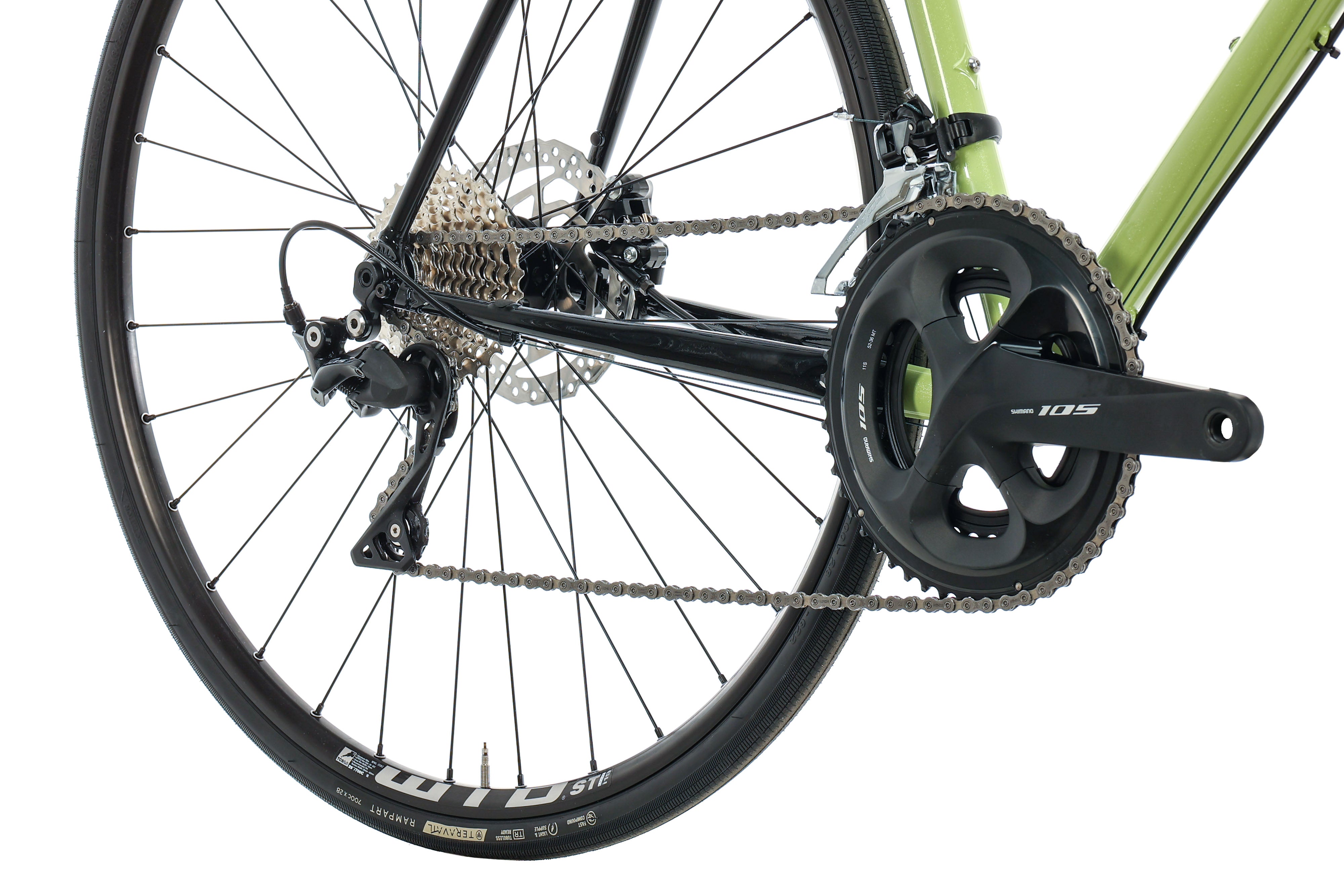 All City Zig Zag 105 Road Bike 2023 - 55cm Lightweight Aluminum Frame with Shimano 105 Groupset - Perfect for Commuting, Fitness Riding & Weekend Adventures