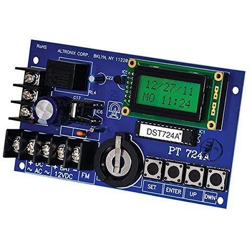 Altronix PT724A 24 Hour Annual Event Timer - 365 Day Heavy Duty Digital Timer for Outdoor Lighting, Holiday Decorations & Irrigation Systems | Perfect for Christmas Lights, Landscape Lighting & Pool Pumps