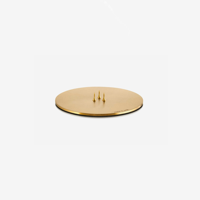 Ester & Erik Round Candle Plate - Decorative Ceramic Candle Holder for Table Centerpiece, Wedding Decor, and Home Ambiance