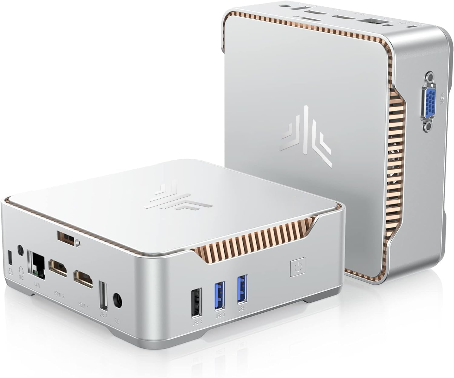 KAMRUI GK3PLUS Mini PC - 16GB DDR4 RAM, 1TB M.2 SSD, Intel 12th Gen Alder Lake-N95 Processor (Up to 3.40GHz) - Compact Desktop Computer with Dual HDMI & VGA for 4K Triple Display - Perfect for Home Office, Online Learning, Business & Entertainment