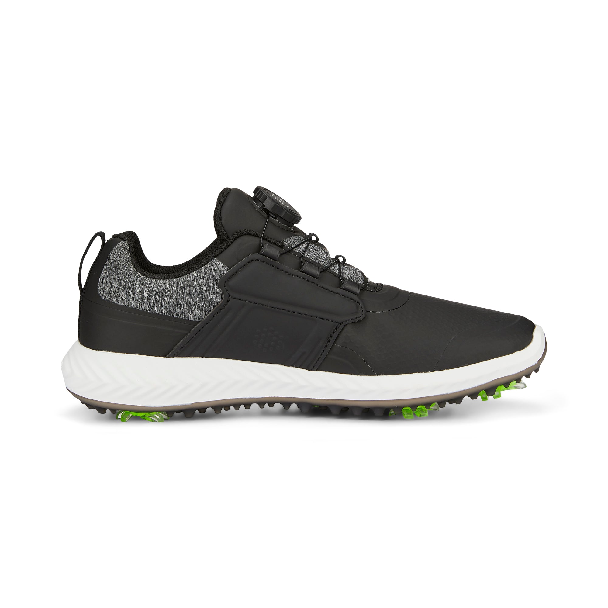 Youth IGNITE PWRCAGE Golf Shoes for Men - Lightweight & Comfortable Spiked Golf Shoes for Enhanced Traction - Perfect for Golf Tournaments & Casual Play