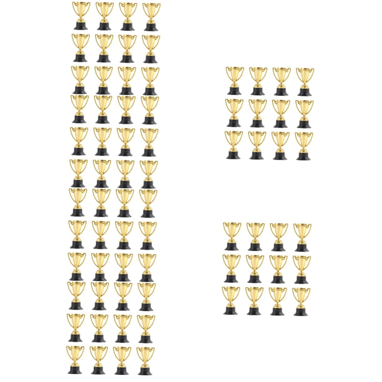 Yardwe 32-Piece Mini Trophy Awards Set for Kids - Small Plastic Trophies for Basketball, Football, Soccer & Sports - Perfect for Classroom Rewards, Party Favors & Christmas Gifts