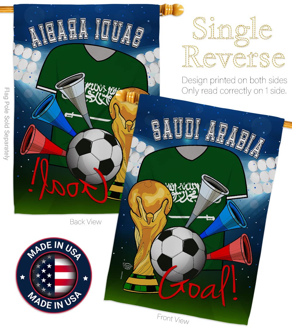 Saudi Arabia World Cup Flag - Outdoor & Indoor Decor for Soccer Fans