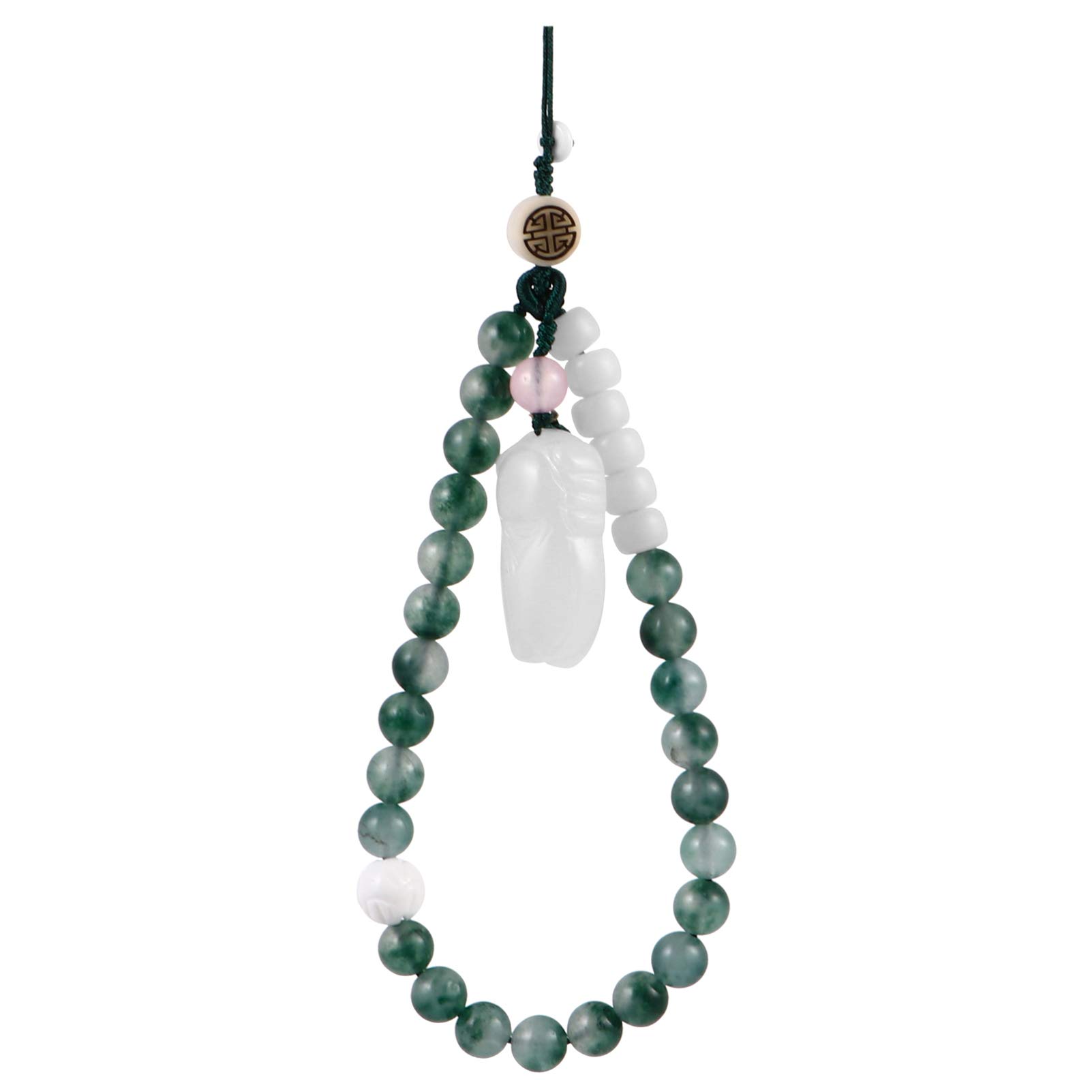 UKCOCO Agate Phone Lanyard with Wrist Strap - Universal Anti-Lost Keychain Holder for Smartphones (Chalcedony Style) - Perfect for Travel, Work, and Outdoor Activities