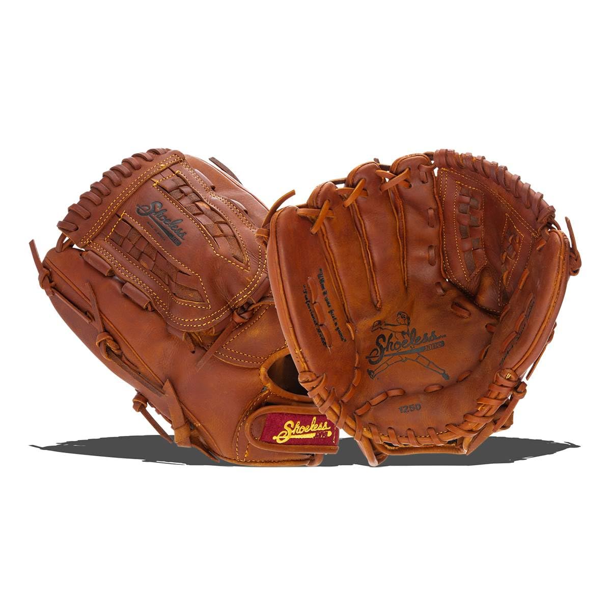 Fast Pitch Basket Weave Web Brown Baseball Glove 12.5-Inch Left Handed - Perfect for Youth & Adult Baseball Practice, Games & Training