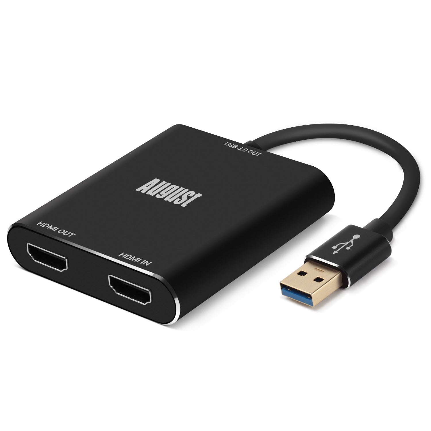 HDMI Passthrough Video Capture Card for OBS Game Streaming & Recording - August VGB500 [Refurbished] | Perfect for PC Gaming, Live Streaming & Content Creation