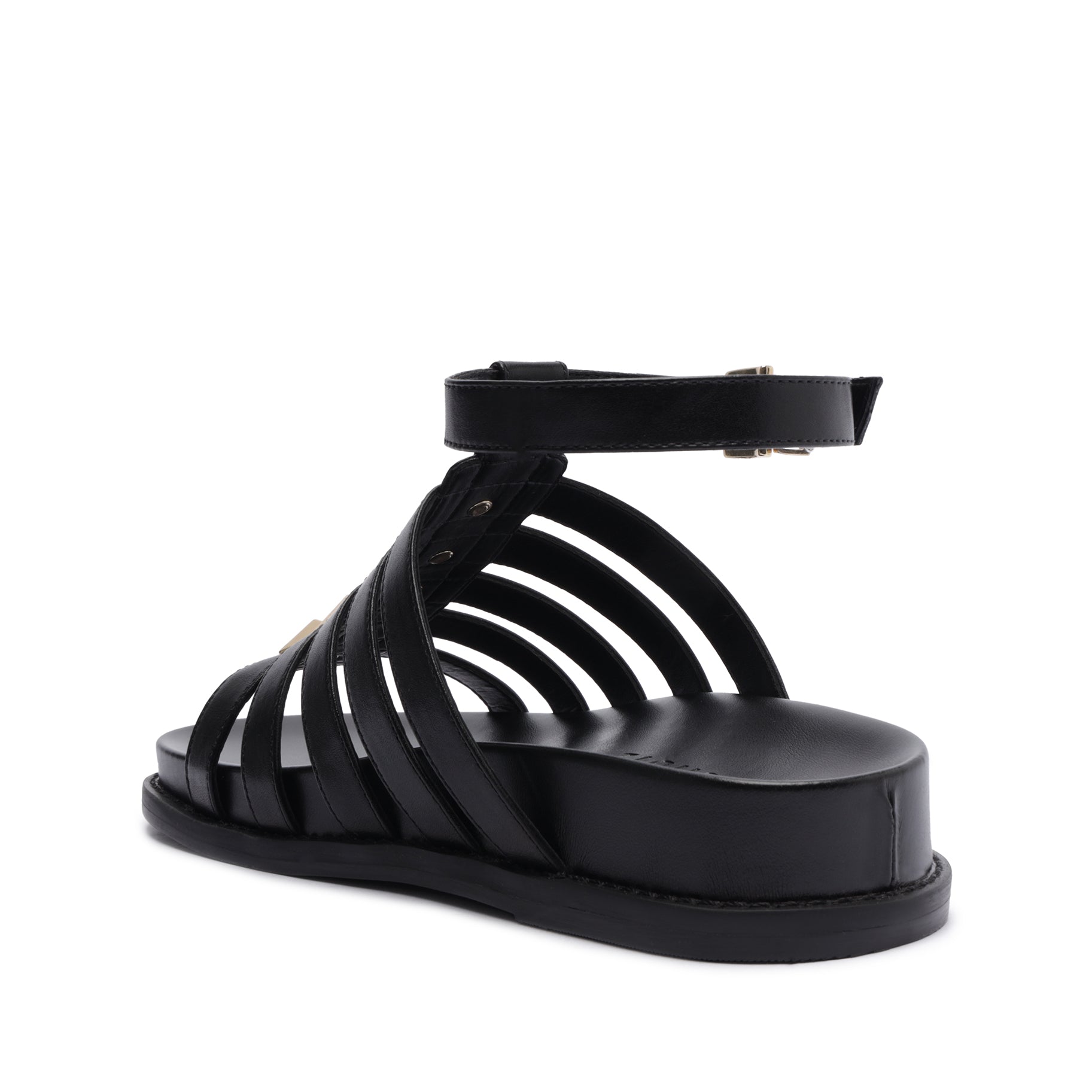 Kyrie Sporty Leather Sandal - Women's Comfortable Casual Slide Sandals for Summer, Beach, and Outdoor Walking