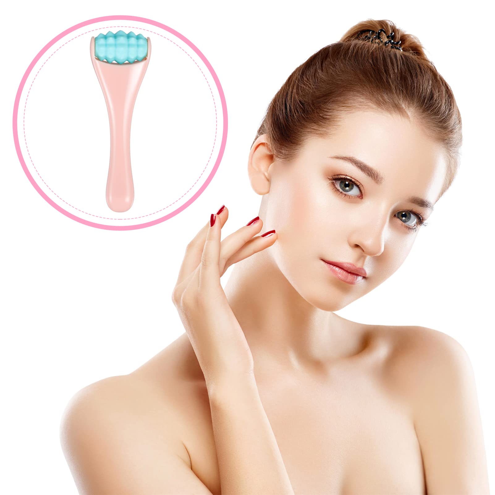 HEALLILY Eye Cream Applicator & Face Roller - Cooling Beauty Tool for Dark Circles, Puffiness & Wrinkles - Perfect for Skincare Routine & Makeup Application