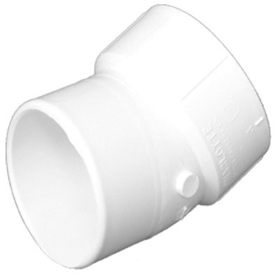 Charlotte Pipe & Foundry PVC 00326 1200HA 4-Inch PVC DWV Street Elbow, 22.5-Degree Pipe Fitting (Pack of 10) - Ideal for Drain, Waste & Vent Plumbing Systems in Residential & Commercial Buildings