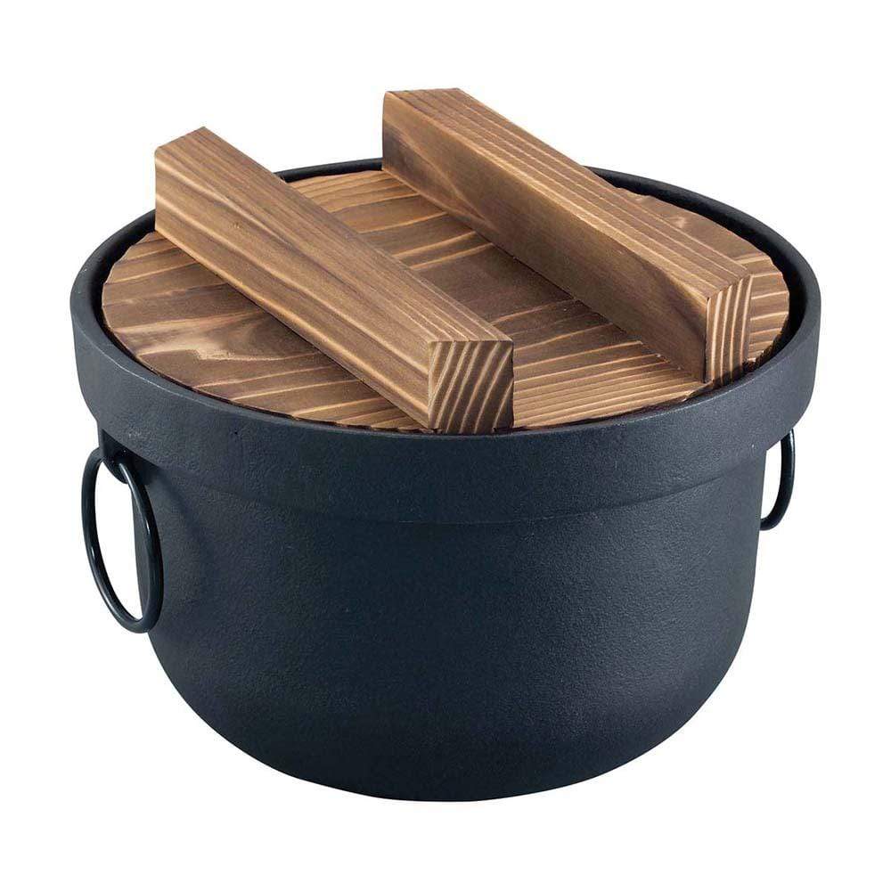 Premium Ikenaga Cast Iron Rice Cooker - 3L Japanese Traditional Donabe Pot for Perfect Sticky Rice, Sushi & Slow Cooking - Ideal for Home Kitchens & Asian Cuisine Lovers