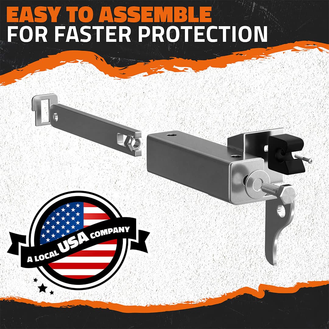Peterbilt 386 587 Front Bumper Guard Mounting Brackets (2006-2012) - Heavy Duty Truck Protection for Off-Road & Highway Driving