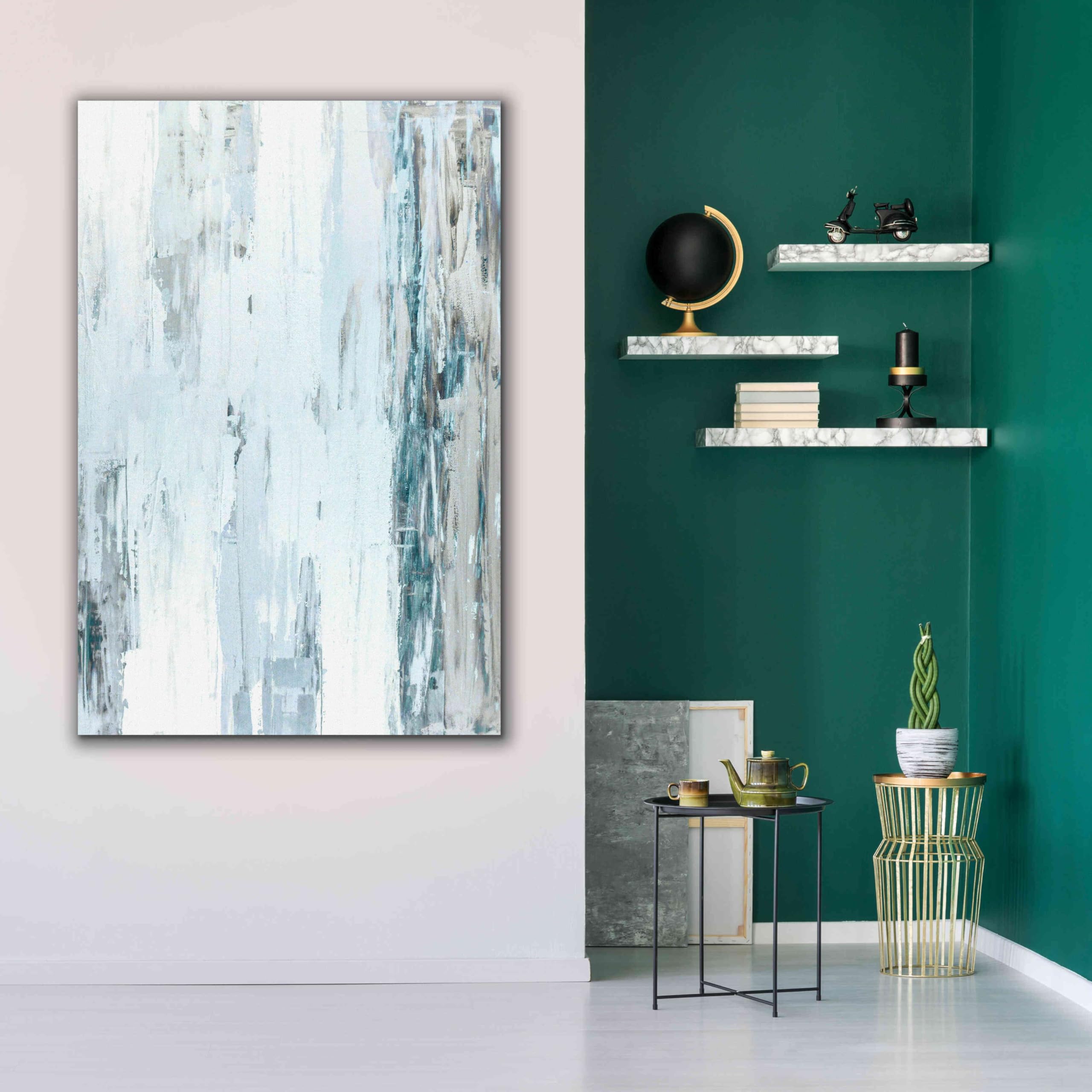 Incado Epic Graffiti 'Abstract Blue I' Giclee Canvas Wall Art - 40x60 Inches Modern Home Decor for Living Room, Bedroom & Office