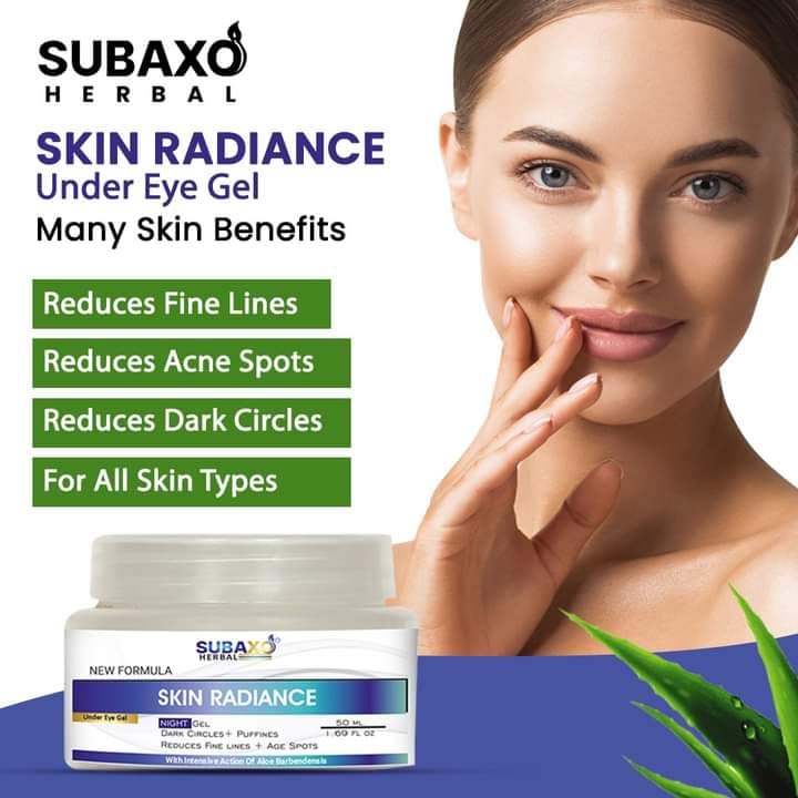 Subaxo Under Eye Cream Gel - Dark Circle Reducer, Anti-Aging Treatment for Women & Men | Hydrating Night Face Gel for Skin Radiance | Perfect for Acne-Prone Skin | Use Before Bed for Brighter, Youthful Eyes