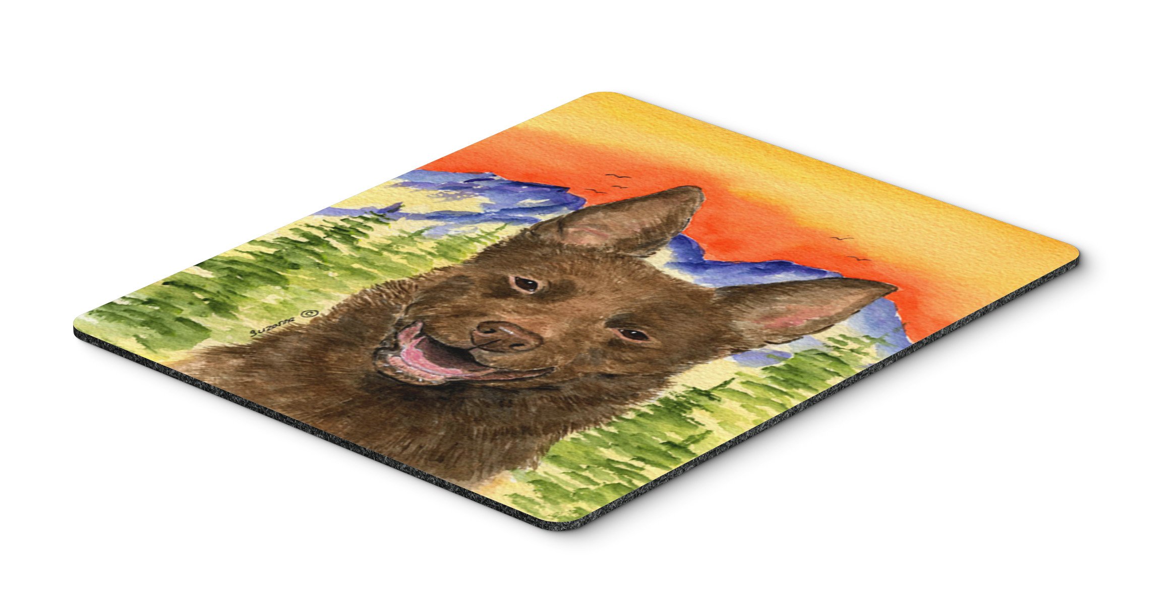 Australian Kelpie Mouse Pad & Hot Pad Trivet - Large Multicolor Non-Slip Desk Mat for Computers | Perfect for Office, Kitchen & Home Decor | Caroline's Treasures SS8422MP