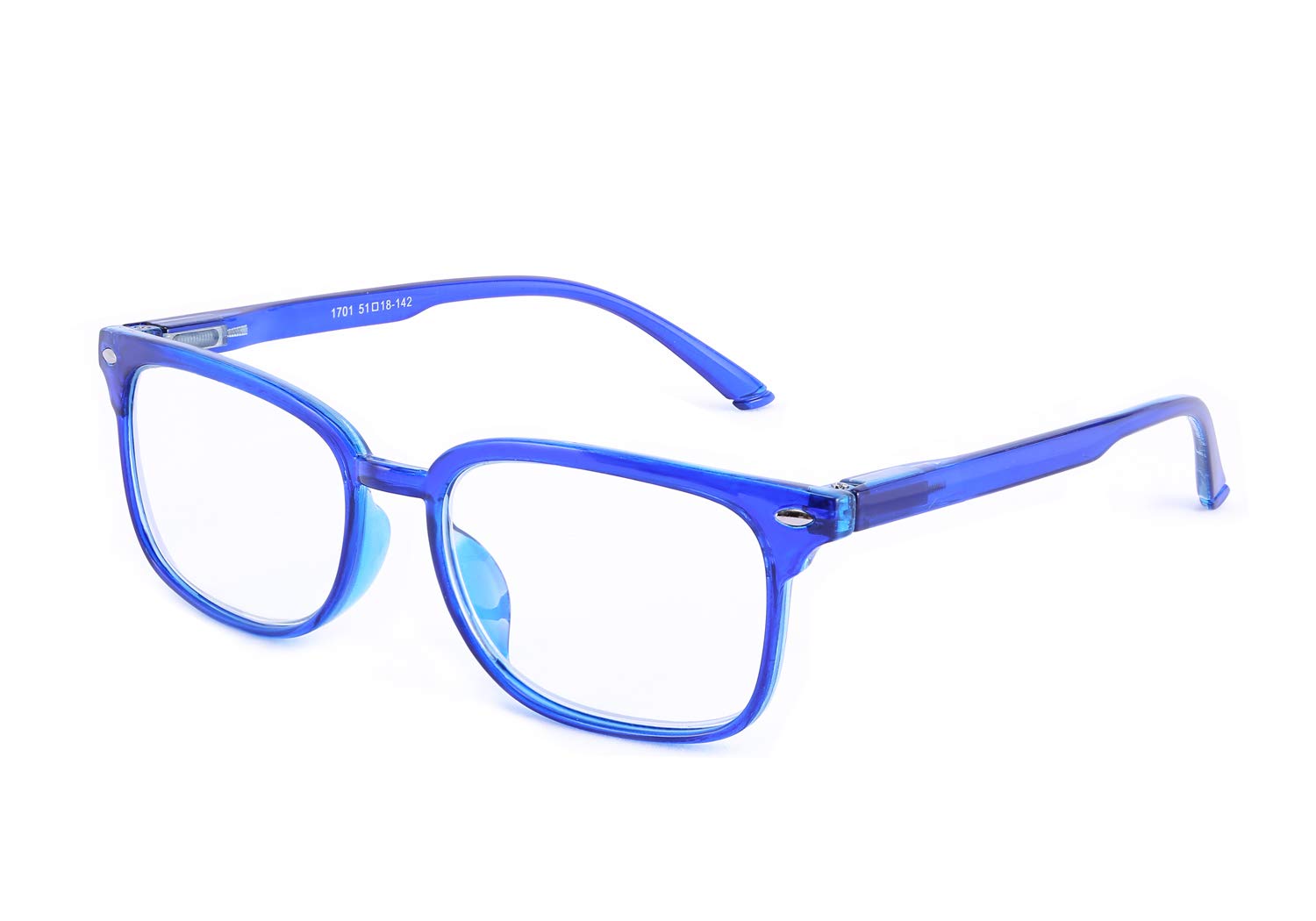 Blue Light Blocking Reading Glasses with Spring Temples for Screen Use