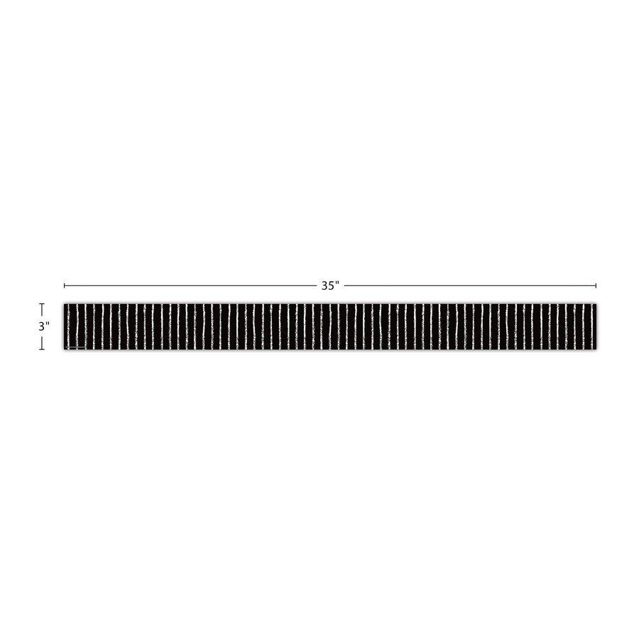 Black and White Pinstripe Straight Border Trim - Perfect for Home Decor, DIY Projects, and Scrapbooking