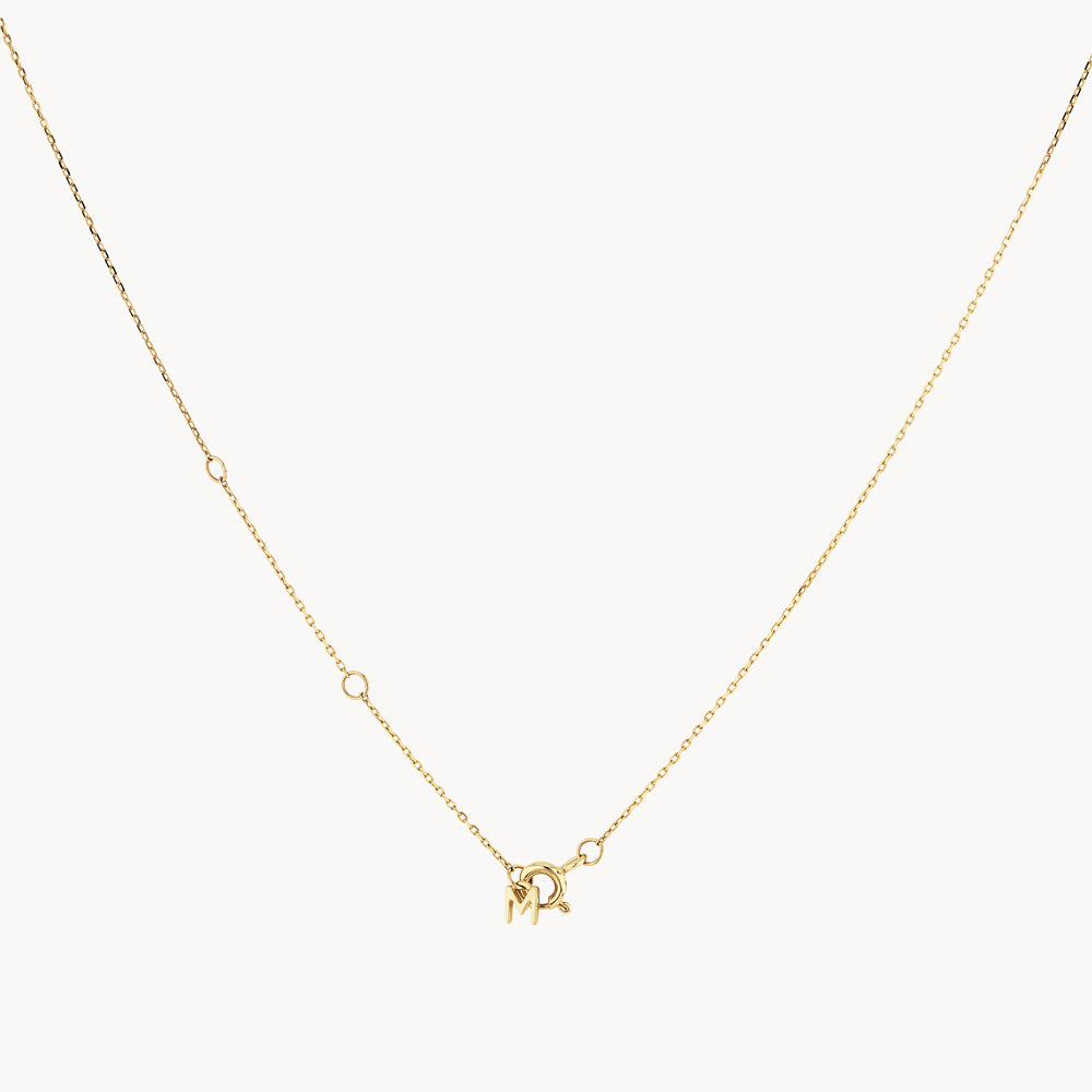 10K Gold White Topaz Round Bezel Necklace for Women - Elegant Everyday Jewelry & Perfect Gift for Birthday, Anniversary, Valentine's Day