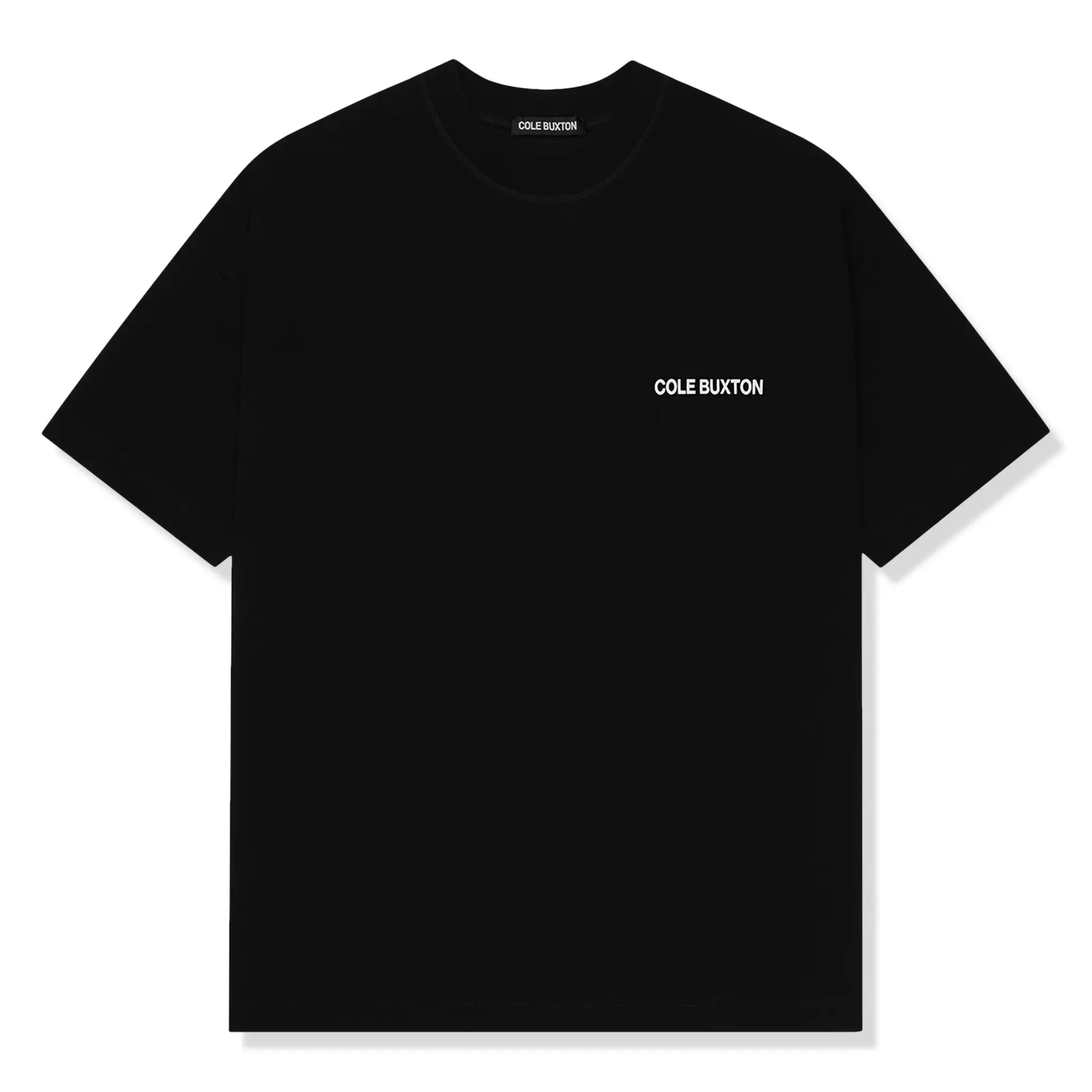 Cole Buxton CB Sportswear Black T-Shirt for Men - Premium Cotton Streetwear Tee for Gym, Casual & Everyday Wear