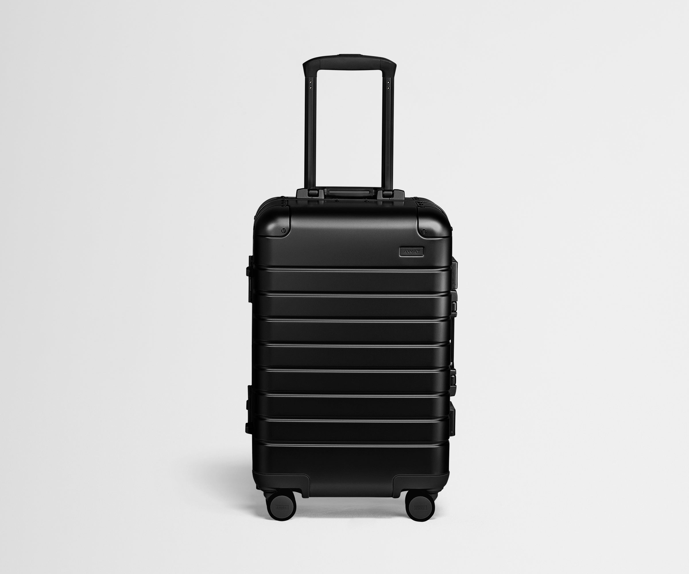 Premium Aluminum Carry-On Luggage in Onyx Black - Lightweight & Durable Suitcase for Business Travel & Weekend Getaways