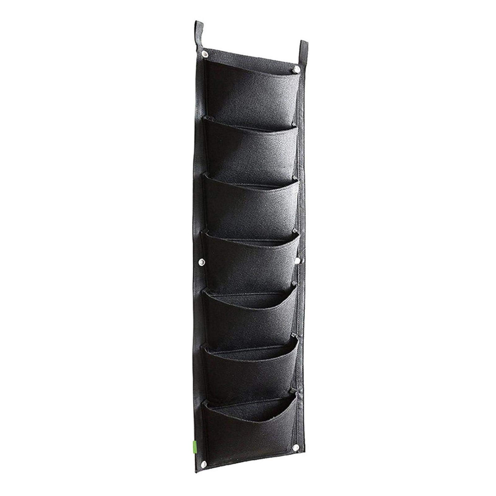 **Vertical Garden Planter Bags - 7 Pocket Hanging Wall Planter for Indoor & Outdoor Plants | Perfect for Yards, Balconies, Apartments, Patios & Rooftop Gardens | Great for Herbs, Flowers & Small Vegetables**